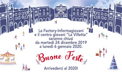 Chiusure di dicembre dei servizi Factory Città di Venaria Reale!